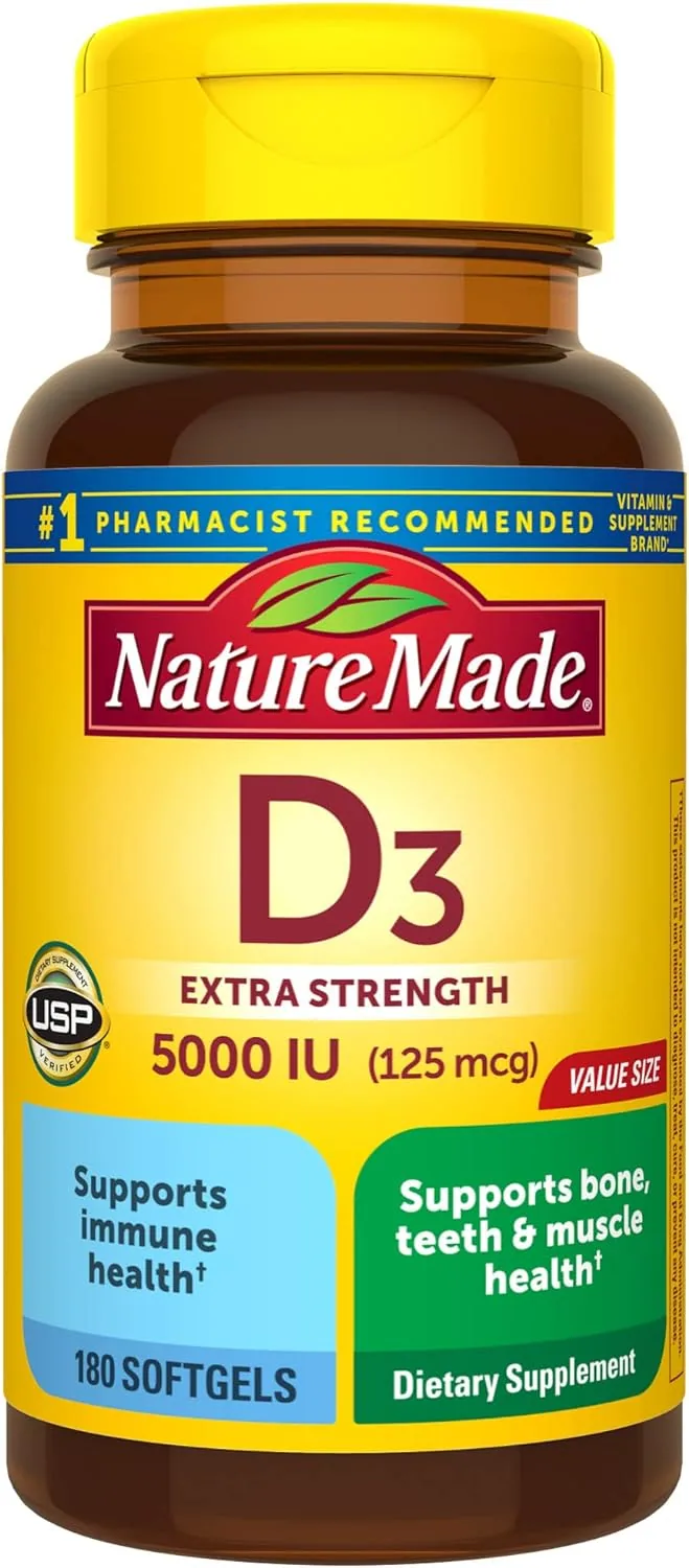 NATURE MADE EXTRA STRENGTH VITAMIN D3 5000 IU NATURE MADE EXTRA STRENGTH VITAMIN D3 5000 IU