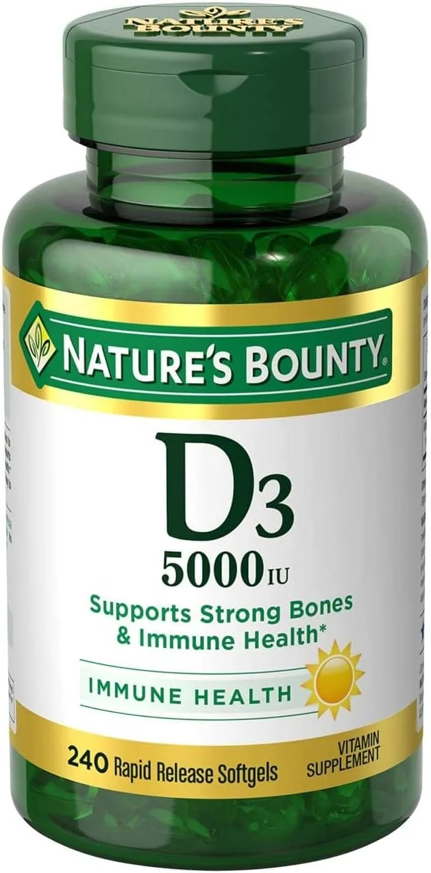 NATURE'S BOUNTY VITAMIN D3 PILLS & SUPPLEMENT NATURE'S BOUNTY VITAMIN D3 PILLS & SUPPLEMENT