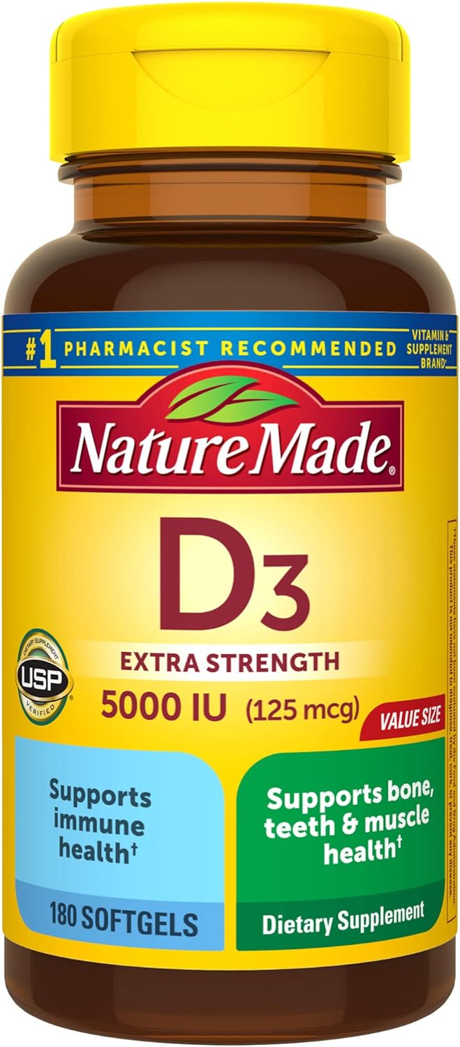 NATURE MADE EXTRA STRENGTH VITAMIN D3 5000 IU